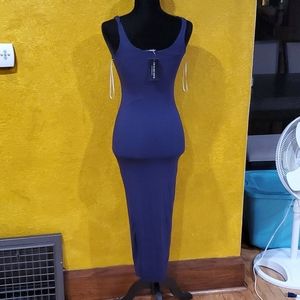 Navy blue fitted dress